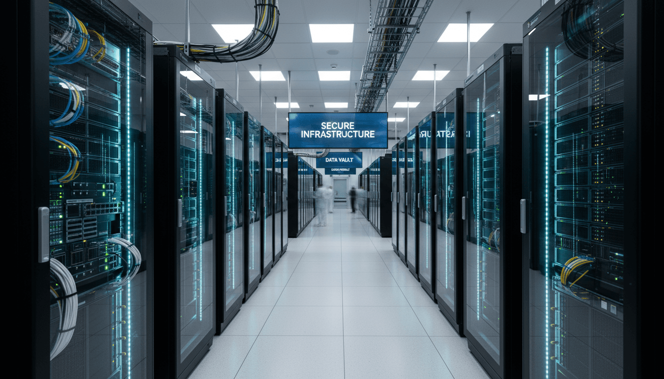 Secure enterprise data center representing owned AI infrastructure