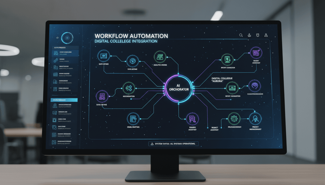 AI workflow integration displayed on computer screen